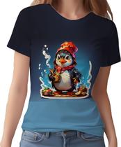 Camisa Camiseta Color Chefe Pinguim Cozinheiro Cozinha 4