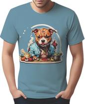 Camisa Camiseta Color Chefe Pitbull Cozinheiro Cozinha 1