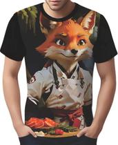 Camisa Camiseta Color Chefe Raposa Cozinheira Cozinha 0 Camisa Camiseta Color Chefe Raposa Cozinheira Cozinha 0