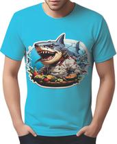 Camisa Camiseta Color Chefe Tubarão Cozinheiro Cozinha HD 1
