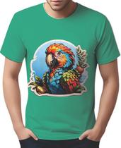 Camisa Camiseta Color Sticker Arara Colorida Ave Natureza 1