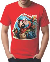 Camisa Camiseta Color Sticker Arara Colorida Ave Natureza 2