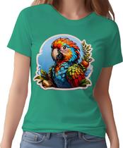 Camisa Camiseta Color Sticker Arara Colorida Ave Natureza 3