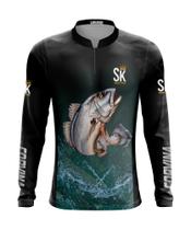 Camisa Camiseta de pesca proteção UV50+ SK21 Dourado - Super King