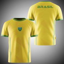 Camisa Camiseta DryFit Futebol Esporte Coleção Países Seleções Copa do Mundo 2026 Mundial Confortável 100 Poliéster