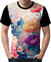 Camisa Camiseta Estampa Art Floral Flor Natureza Florida 1