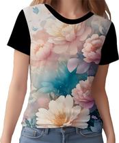 Camisa Camiseta Estampa Art Floral Flor Natureza Florida 11