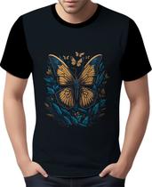 Camisa Camiseta Estampada Borboleta Mariposa Insetos HD 3 Camisa Camiseta Estampada Borboleta Mariposa Insetos HD 3