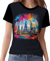 Camisa Camiseta Estampada Dubai Cidade Ostentação HD 1