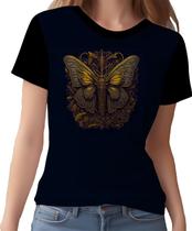 Camisa Camiseta Estampada Steampunk Borboleta Tecnovapor 2