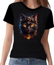 Camisa Camiseta Estampada Steampunk Gato Face Tecnovapor 1