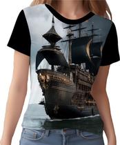 Camisa Camiseta Estampada Steampunk Navio Embarcação HD 3