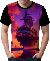 Camisa Camiseta Estampada Steampunk Navio Embarcação HD 6