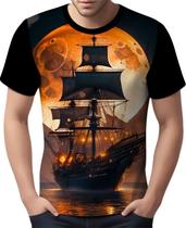 Camisa Camiseta Estampada Steampunk Navio Embarcação HD 8