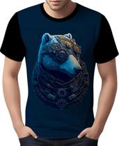 Camisa Camiseta Estampada Steampunk Urso Tecnovapor HD 16