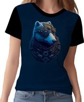 Camisa Camiseta Estampada Steampunk Urso Tecnovapor HD 7