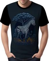 Camisa Camiseta Estampada T-shirt Animais Zebra Listras HD 2