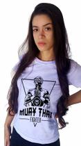 Camisa Camiseta Feminina Babylook Academia Luta Muay Thai