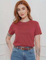 Camisa Camiseta Feminina Basica Algodão Fafenix Babylook T-shirt Elegantes