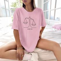 Camisa Camiseta Feminina Estampada Direito Balança da Justiça 100% Algodão Fio 30.1 Penteado