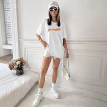 Camisa Camiseta Feminina Estampada Economia Baseball 100% Algodão Fio 30.1 Penteado