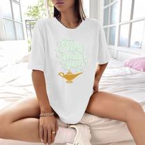 Camisa Camiseta Feminina Estampada Enfermagem 100% Algodão Fio 30.1 Penteado