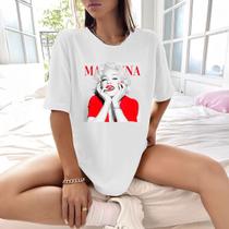 Camisa Camiseta Feminina Estampada Madonna 100% Algodão Fio 30.1 Penteado - Genuine Grit