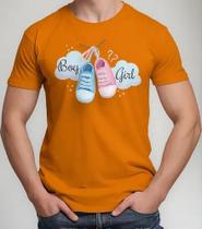 Camisa Camiseta Feminina Masculina Adulto Algodão Chá Revelação Boy ou Girl Menino ou Menina MD1