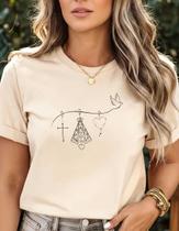 Camisa Camiseta Feminina Nossa Senhora Mãe De Deus Fé E Deus