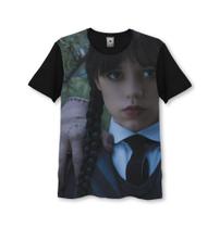 Camisa Camiseta Full 3d Terror Serie Nunca Mais Wandinha 5