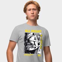 Camisa Camiseta Genuine Grit Masculina Estampada Algodão 30.1 All Might My Hero Academia