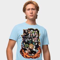 Camisa Camiseta Genuine Grit Masculina Estampada Algodão 30.1 Demon Slayer Hashiras
