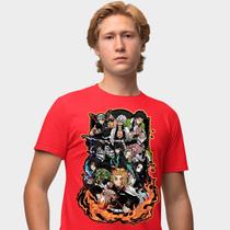 Camisa Camiseta Genuine Grit Masculina Estampada Algodão 30.1 Demon Slayer Hashiras