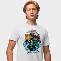 Camisa Camiseta Genuine Grit Masculina Estampada Algodão 30.1 Demons Slayer Kimetsu no Yaba