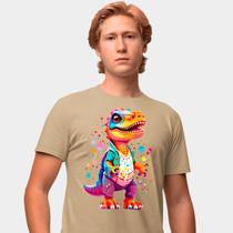 Camisa Camiseta Genuine Grit Masculina Estampada Algodão 30.1 Dinossauro