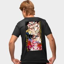 Camisa Camiseta Genuine Grit Masculina Estampada Algodão 30.1 Dragon Ball Goku Saiyajins