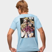 Camisa Camiseta Genuine Grit Masculina Estampada Algodão 30.1 Dragon Ball Goku Super Saiyajins