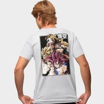 Camisa Camiseta Genuine Grit Masculina Estampada Algodão 30.1 Dragon Ball Goku Super Saiyajins