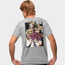 Camisa Camiseta Genuine Grit Masculina Estampada Algodão 30.1 Dragon Ball Goku Super Saiyajins