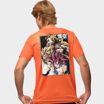 Camisa Camiseta Genuine Grit Masculina Estampada Algodão 30.1 Dragon Ball Goku Super Saiyajins