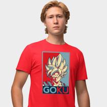 Camisa Camiseta Genuine Grit Masculina Estampada Algodão 30.1 Dragon Ball Goku