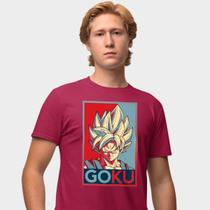 Camisa Camiseta Genuine Grit Masculina Estampada Algodão 30.1 Dragon Ball Goku