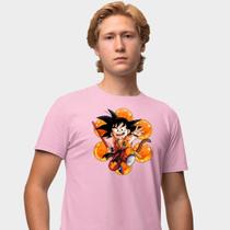 Camisa Camiseta Genuine Grit Masculina Estampada Algodão 30.1 Dragon Ball GT Goku e Esferas do Dragão