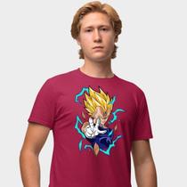 Camisa Camiseta Genuine Grit Masculina Estampada Algodão 30.1 Dragon Ball Majin Vegeta