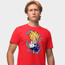 Camisa Camiseta Genuine Grit Masculina Estampada Algodão 30.1 Dragon Ball Majin Vegeta