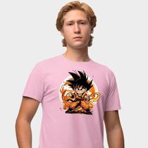 Camisa Camiseta Genuine Grit Masculina Estampada Algodão 30.1 Dragon Ball Mini Goku