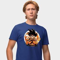 Camisa Camiseta Genuine Grit Masculina Estampada Algodão 30.1 Dragon Ball Mini Goku