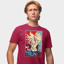 Camisa Camiseta Genuine Grit Masculina Estampada Algodão 30.1 Dragon Ball Trunks