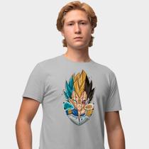 Camisa Camiseta Genuine Grit Masculina Estampada Algodão 30.1 Dragon Ball Vegeta Saiyajin