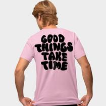 Camisa Camiseta Genuine Grit Masculina Estampada Algodão 30.1 Good Things Take Time